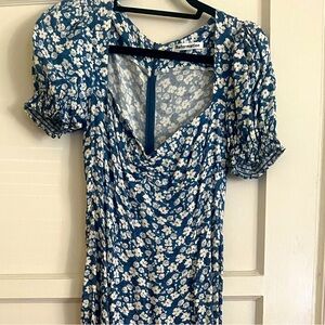 Blue Lacey Reformation Dress